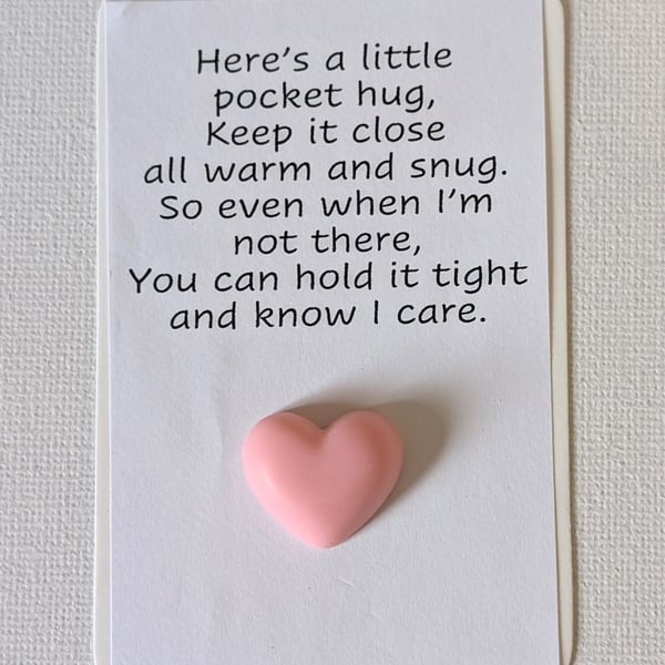 Pocket hugs - plain heart