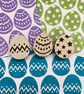 Indian Wooden Printing Block - Set of 3 Easter Eggs