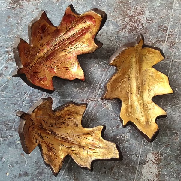 Oak Leaf Dish, Clay Trinket Tray, Nature Inspired Décor