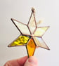 Yellow and gold stained glass star - Perfectly Imperfect 