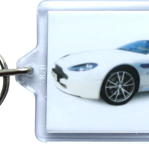 Aston Martin Vantage V8 2010 - Keyring either 50x35mm or 70x45mm Insert
