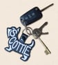 Scottie Dog Keyring - Dog Silhouette Word Art Accessory - Image 2