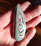 Late 60's Mustang Fordite pendant - Image 2