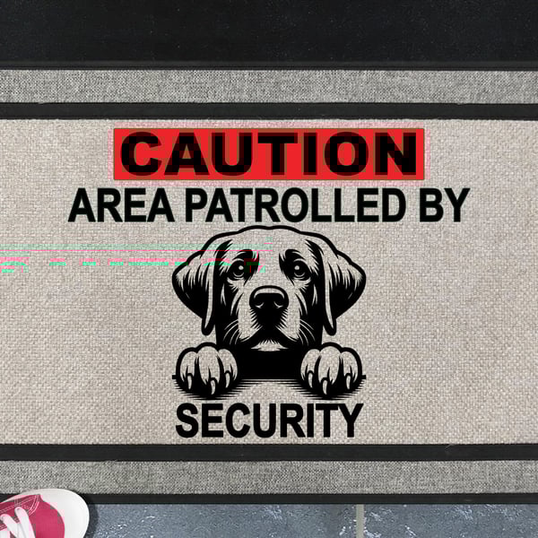 Labrador Retriever Security Door Mat No.1 - All Weather Doormat - 45x70cm 