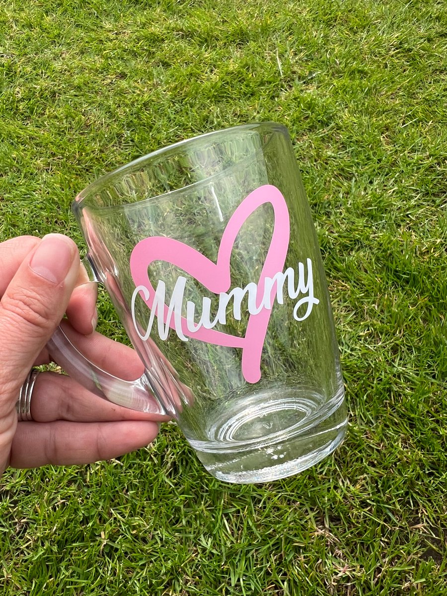 Mummy cup glass cup mug gift 