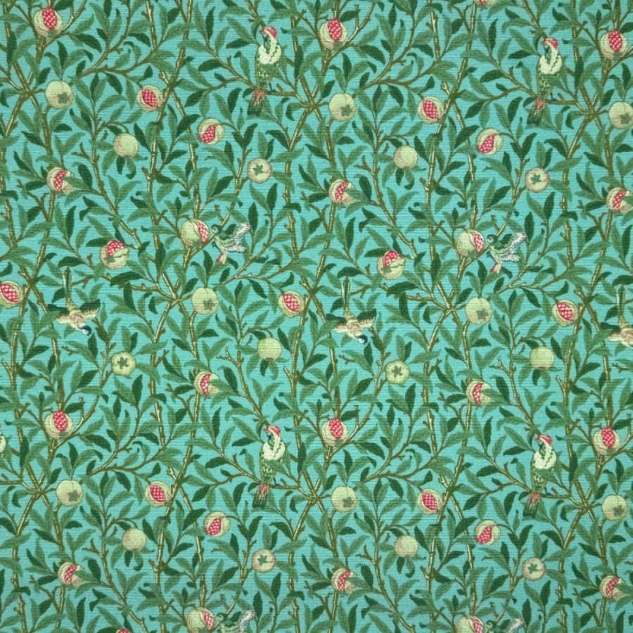 William Morris Water Resistant Tablecloth  150 x 145cm . Bird Pomegranate