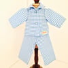 Blue checked pyjamas - 42cm doll