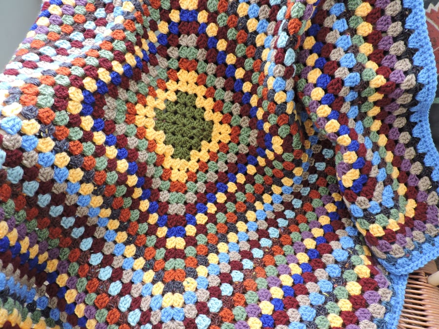 Crochet Granny Square Cot Blanket