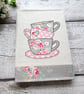 A5 fabric notebook, tea lover gift - Image 3
