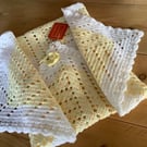 Crocheted baby blanket 