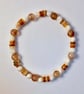 Brown Agate And Shell Bracelet - Handmade In Devon - Image 9