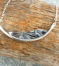 Silver mountains hills pendant  - Image 2