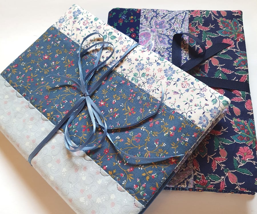 Taking Libertys with Others - patchwork covered notebook - special price