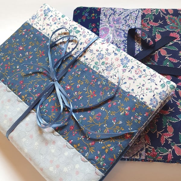 Taking Libertys with Others - patchwork covered notebook - special price