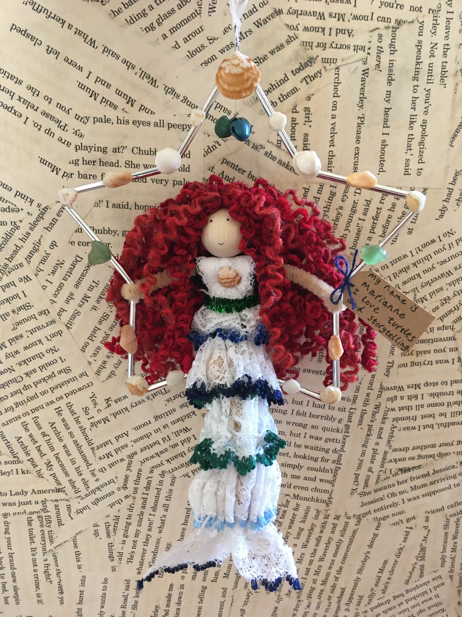 Mermaid In A Star Decoration - Blue 