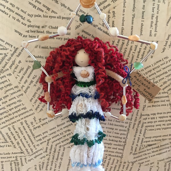 Mermaid In A Star Decoration - Blue 