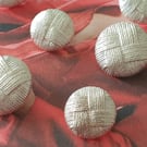 Vintage Platinum looking Buttons (last 3 x 23mm 36L)