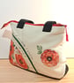 Handbag with poppies an letters  - Image 3