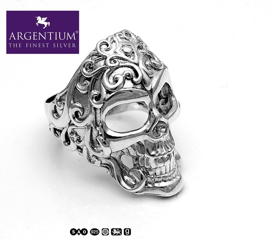 Large Celtic Skull ring