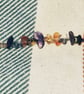 Handmade Mixed Stone Chip Bracelet – Boho Crystal Beads with Lobster Clasp