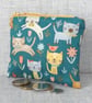 Small purse, coin purse, cats - Image 7