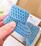 Sky Blue Crochet Baby Booties – Handmade Newborn Gift - CLEARANCE  - Image 9