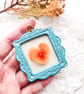 Tiny Floral Wall Hanging - Handmade Botanical Art, Spring Flower Hanging - Image 3