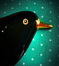 Fused glass Blackbird - Image 2