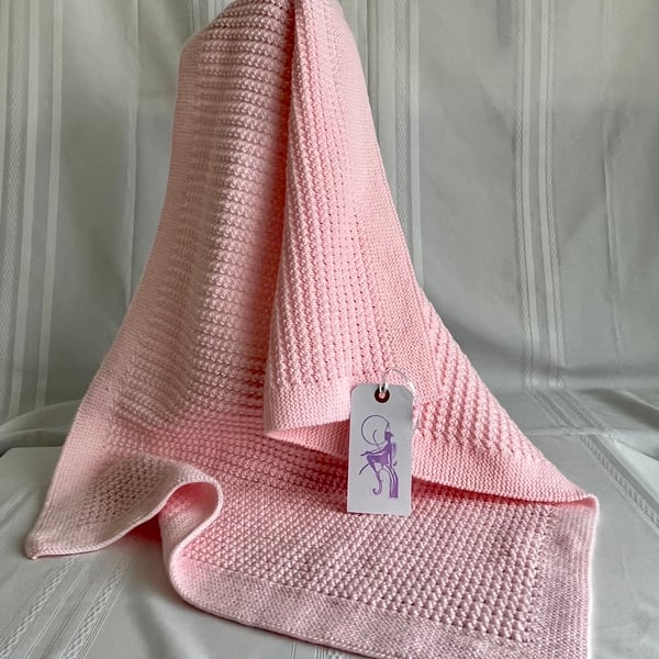 Handmade Knitted Baby Blanket 