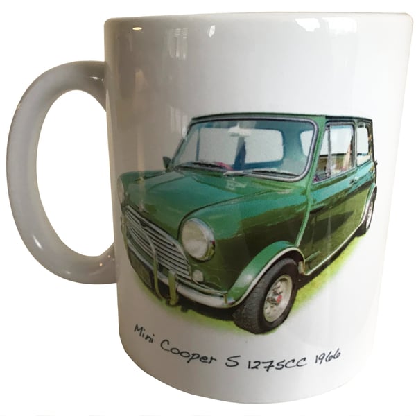 Mini Cooper S 1275cc 1966 - 11oz Ceramic Mug for the Classic Mini fan
