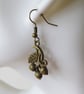 Acorns and Oak Leaf Bronze Tone Earrings - Image 7