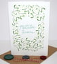 Mistletoe kisses christmas card - Image 2