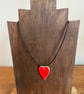 Summer Seconds! Ceramic red love-heart necklaces - Image 1