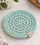 Handmade Crochet Cotton Coasters, Boho Table Mats, Housewarming Gift,  