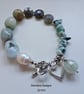 Statement Hand Made Multi Gemstone Chakra Designer Charm Bracelet  - Image 3
