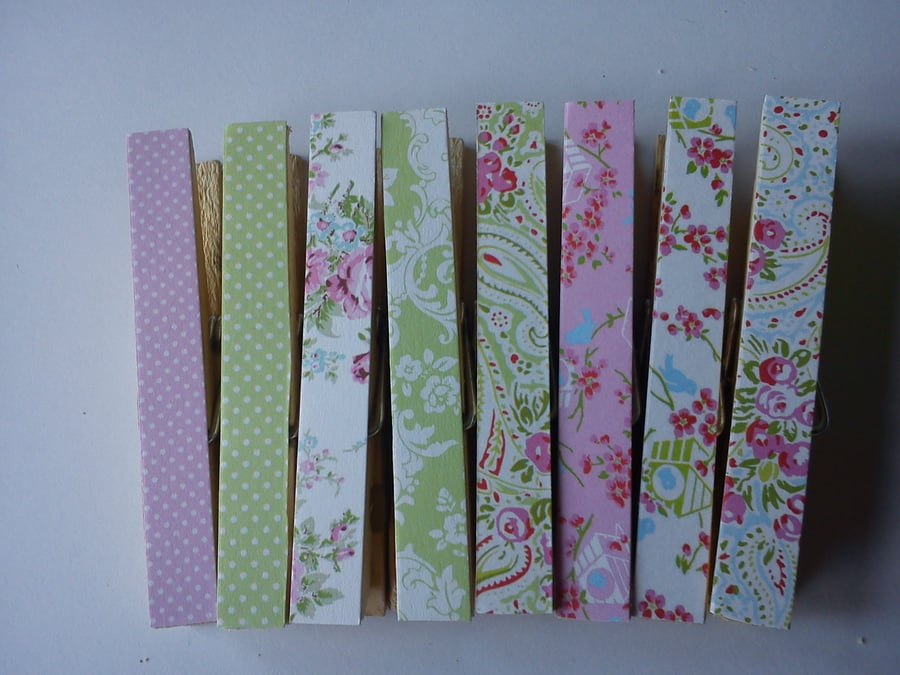 Rose spot variety magnetic pegs fridge magnets memo peg shabby chic