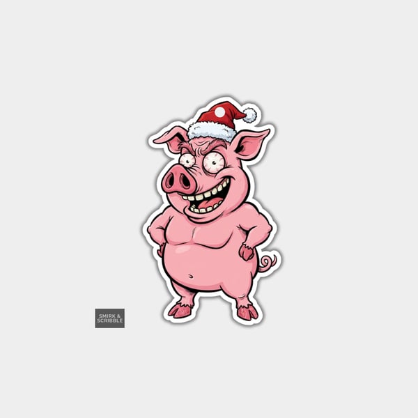 Unique Funny Christmas Gift Tags For Adults, 6pk - Cheeky Pig