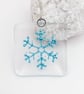 Fused Glass Bubbly Snowflake Hanging - Handmade Glass Christmas Decoration