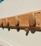 Handcarved Oak Pebbles Coat Rack - Image 6