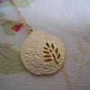 ♥ Gold leaf pendant