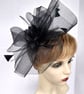 Black crin fascinator