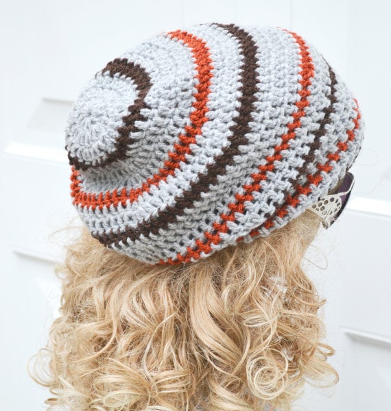 Hat  Crochet Slouchy Beanie Hat
