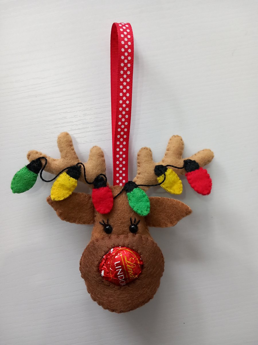 Rudolph Lindor Chocolate Truffle Tree Ornament