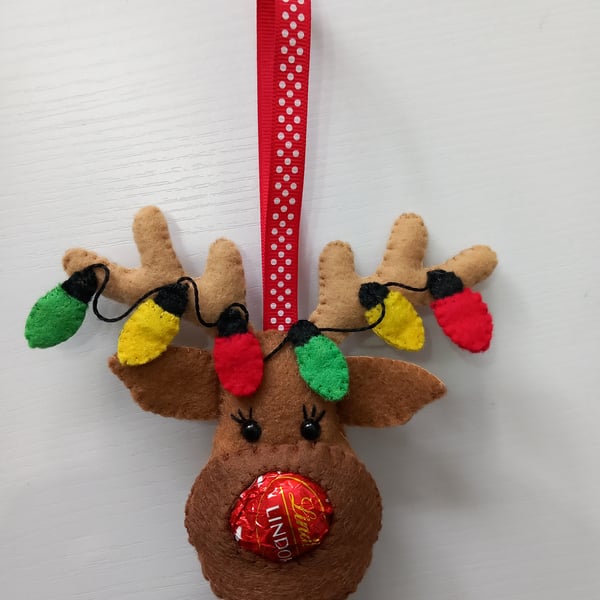 Rudolph Lindor Chocolate Truffle Tree Ornament
