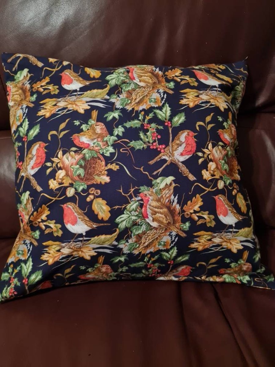 Cushion made in Robin fabric