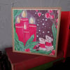Christmas with Molly and Maurice- Advent Candles, blank card