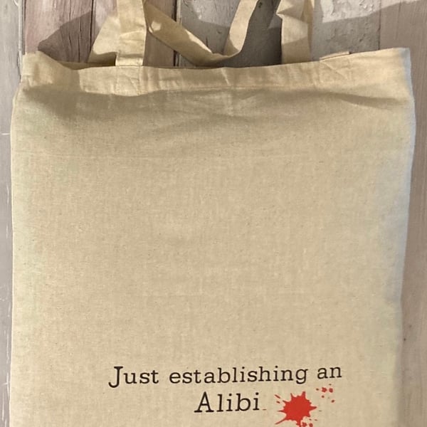 Establishing an alibi reusable bag 