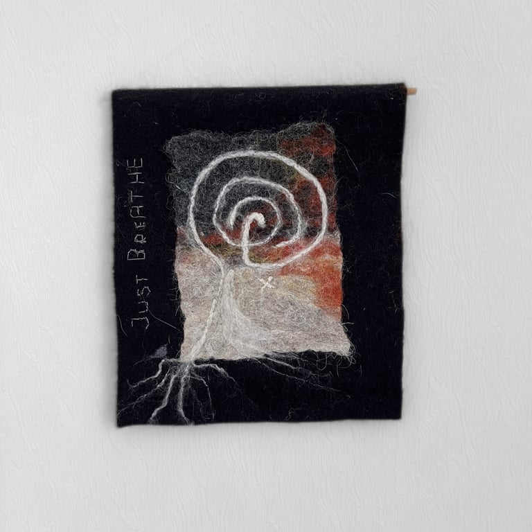 Just Breathe Art felt  sensory wall hanging 