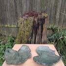 Handmade small leaf plate trinket dish