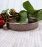 Bangle, Copper Rustic Hammered Cuff - Size Small - Medium 6-7 Inch Wrist
